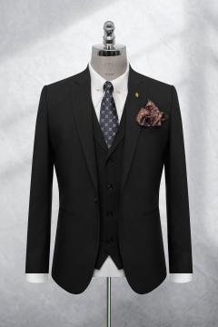 Bộ Suit Đen Cao Cấp Modern Fit TGS348